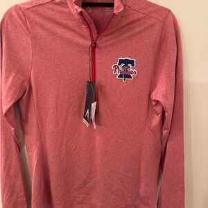 MLB Phillies Women’s Red Quarter-Zip